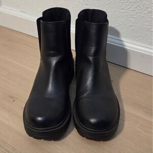 Whimsigoth Black Chelsea Boots Women's Size 10 Chunky Sole